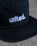 United Coastin 6 Panel Hat Black