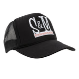 S&M Scratch Tall Trucker Hat Black