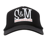 S&M Scratch Tall Trucker Hat Black