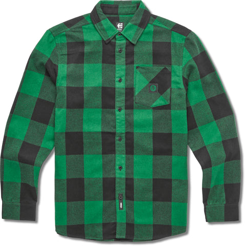 Etnies X DIG Longsleeve Flannel Shirt Green/Black