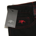 Doomed Heavies x Animal Jeans Black with Red Stitch