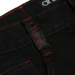 Doomed Heavies x Animal Jeans Black with Red Stitch