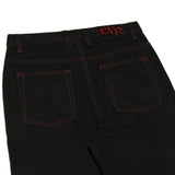 Doomed Heavies x Animal Jeans Black with Red Stitch