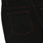 Doomed Heavies x Animal Jeans Black with Red Stitch