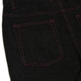 Doomed Heavies x Animal Jeans Black with Red Stitch