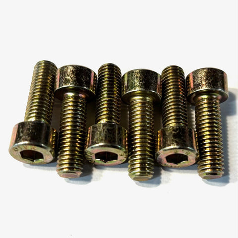 S&M Replacement Stem Bolts Gold (Qty of 6)