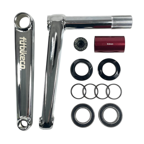 FIT Bossless Indent 24mm Cranks RHD 175mm Chrome
