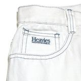 Heavies X Moto-Bunka Jeans White