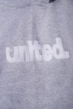 United Coastin Hooded Sweat Grey/White