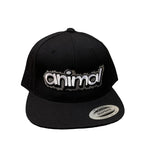 Animal Bubbles Snapback Hat Black