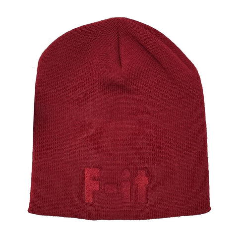 Fit 8" Uncuffed F-IT Beanie Red