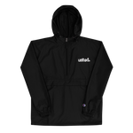 United Embroidered Coastin Packable Jacket Black