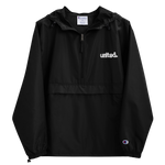 United Embroidered Coastin Packable Jacket Black