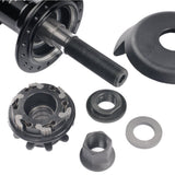 United Audio Cassette Hub With Guards Male Axle LHD