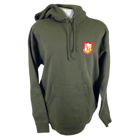 S&M Pocket Shield Heavyweight Hoodie Army Green