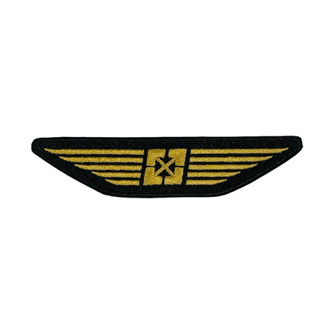 FIT 5" Wide Wings Patch Black And Gold