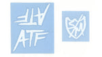 S&M ATF Frame Decal Sticker Set White