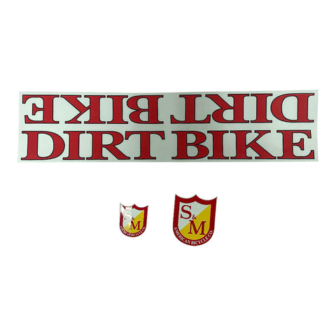 S&M Dirt Bike Frame Sticker Pack