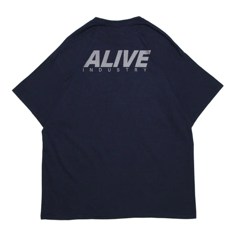 Alive 22 Logo T-Shirt Navy